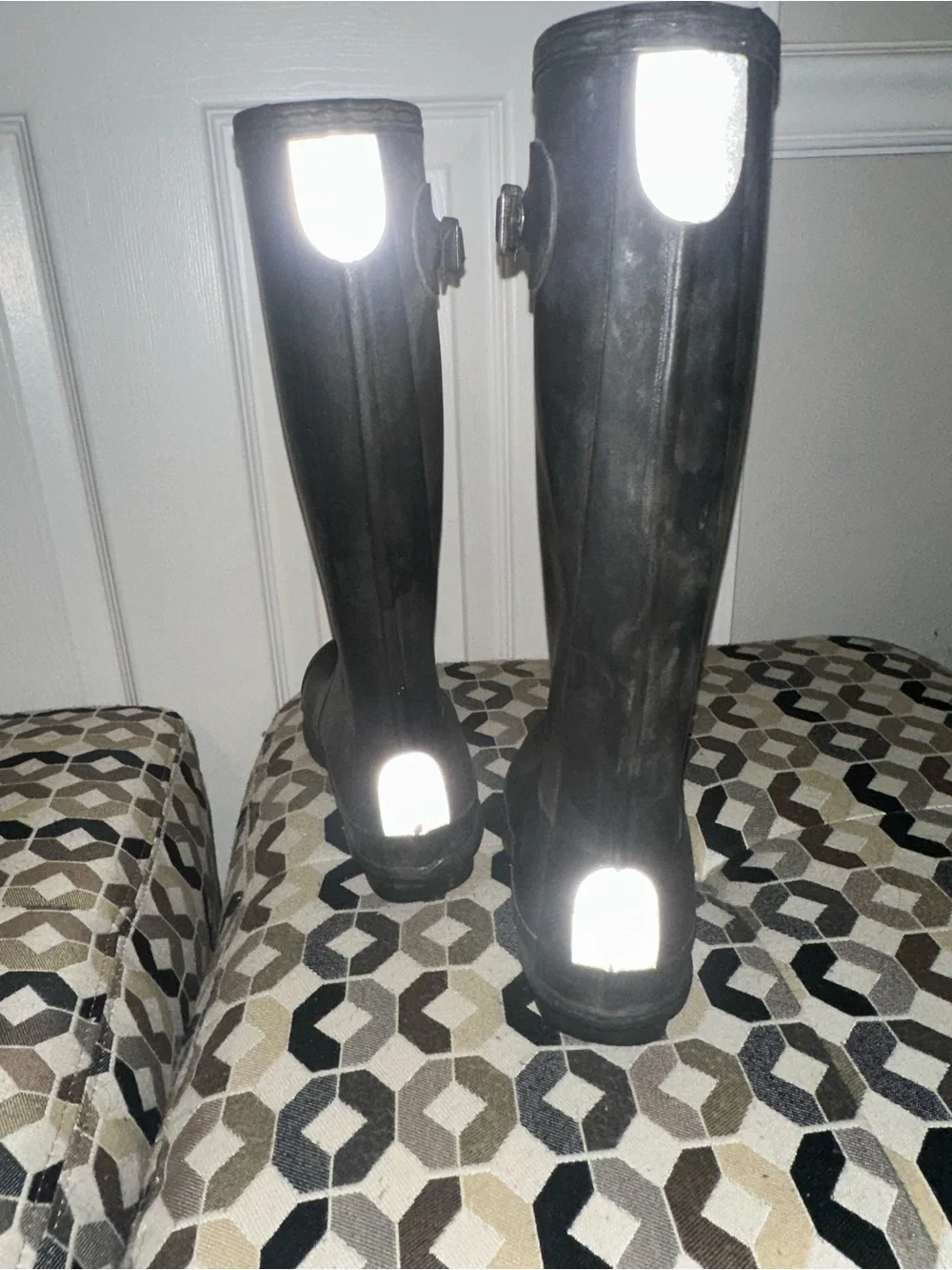 Hunter Black Tall Rain Boots